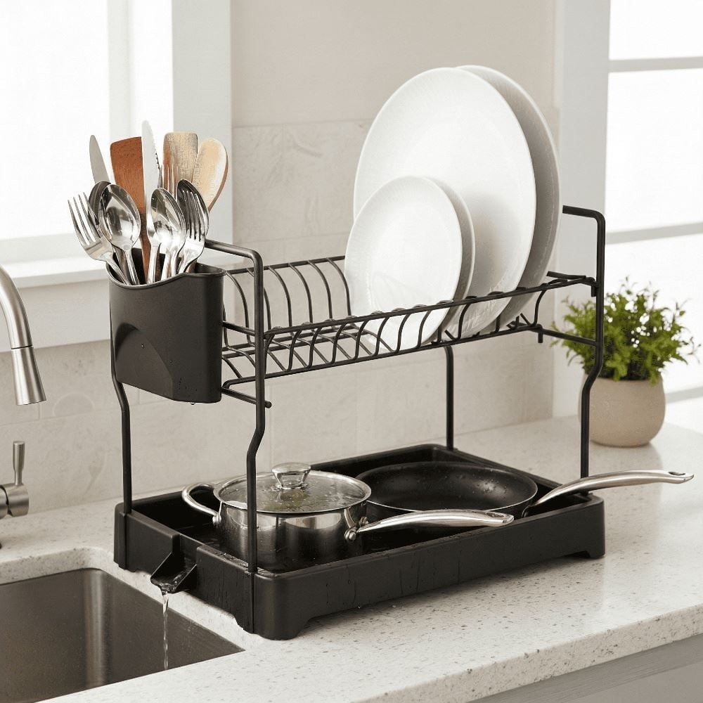 Escorredor de Louças Chef Duplo Metaltru 37Cm