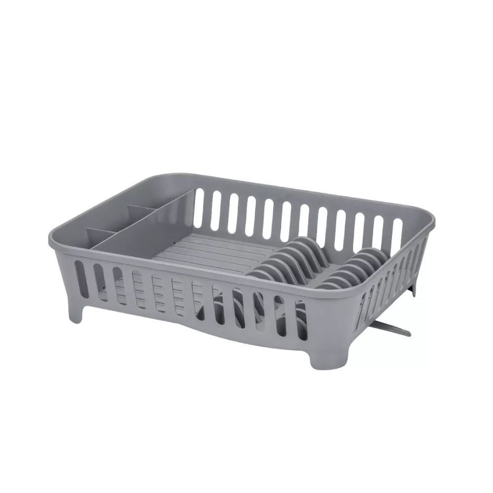 Escorredor de Louças com Bico para Escoamento Arthi 46Cm - Cinza