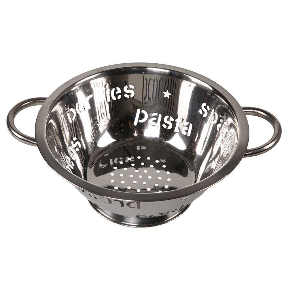 Escorredor De Macarrão Havan Casa Letrinhas 24Cm - Inox