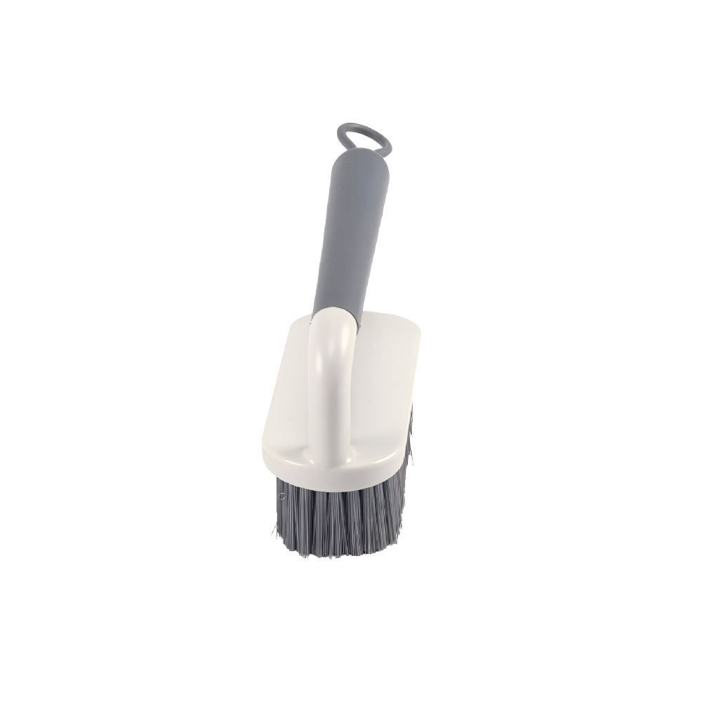 Escova De Piso Flow Ou 18Cm - Branco e Cinza
