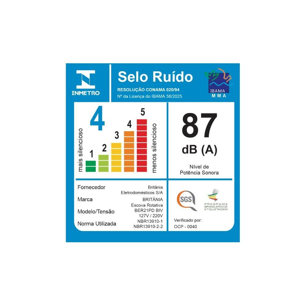 Escova Rotativa Britânia 2 em 1 1300W Gold Bivolt Ber21pd