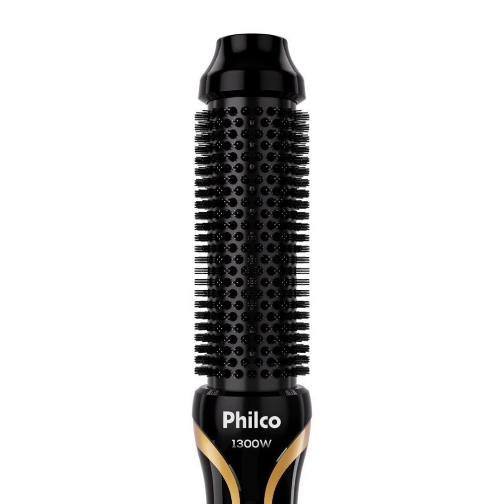 Escova Secadora Philco Bivolt 1300W Íons Tourmaline Pes33a