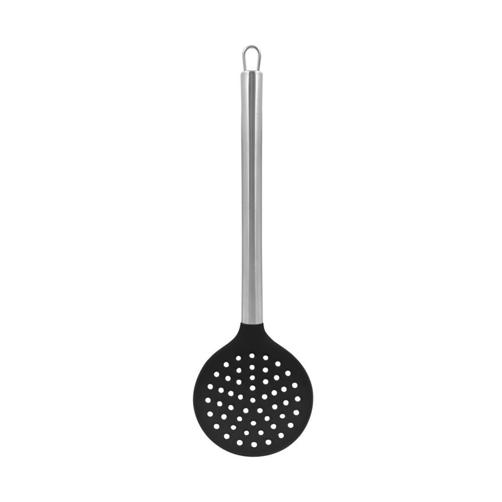 Escumadeira de Silicone 34Cm Cabo Inox Havan Casa - Preto
