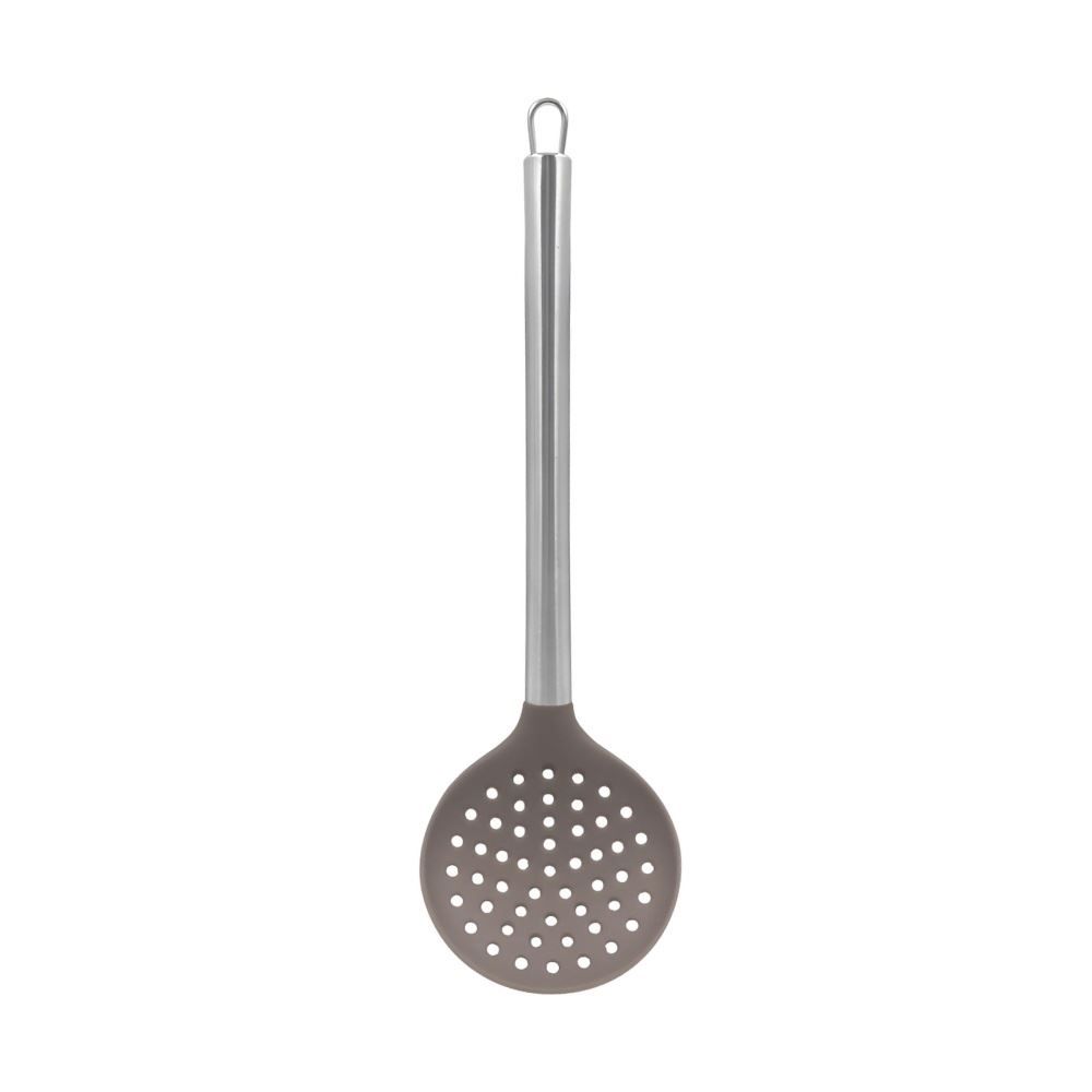 Escumadeira de Silicone 34Cm Cabo Inox Havan Casa - Cinza
