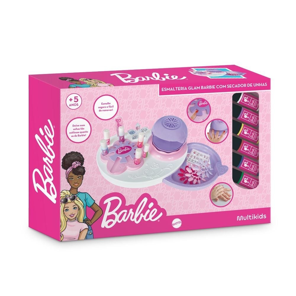 Esmalteria Glam Barbie Com Secador De Unhas