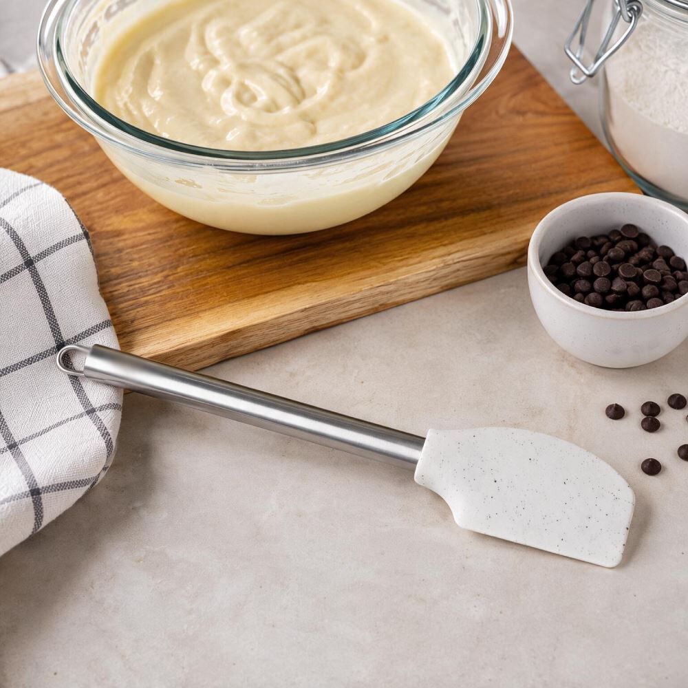Espátula Silicone e Cabo em Aço Inox Brinox 33 cm - Vanilla