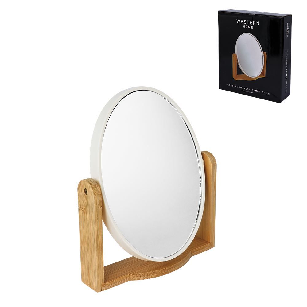 Espelho de Mesa Bambu 23Cm Western Home