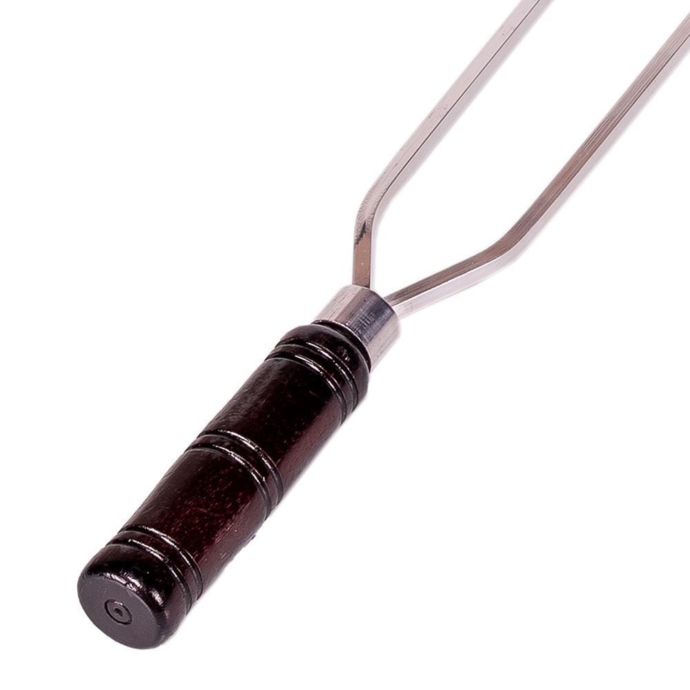 Espeto Duplo quadrado Alumínio 70cm Metal ADM - D-70
