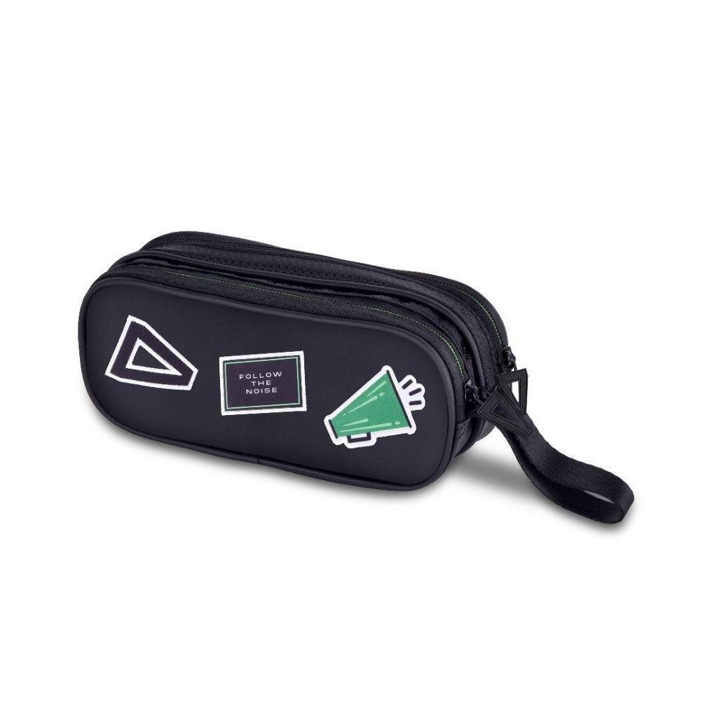 Estojo Duplo Juvenil Loud Clio Style - Preto