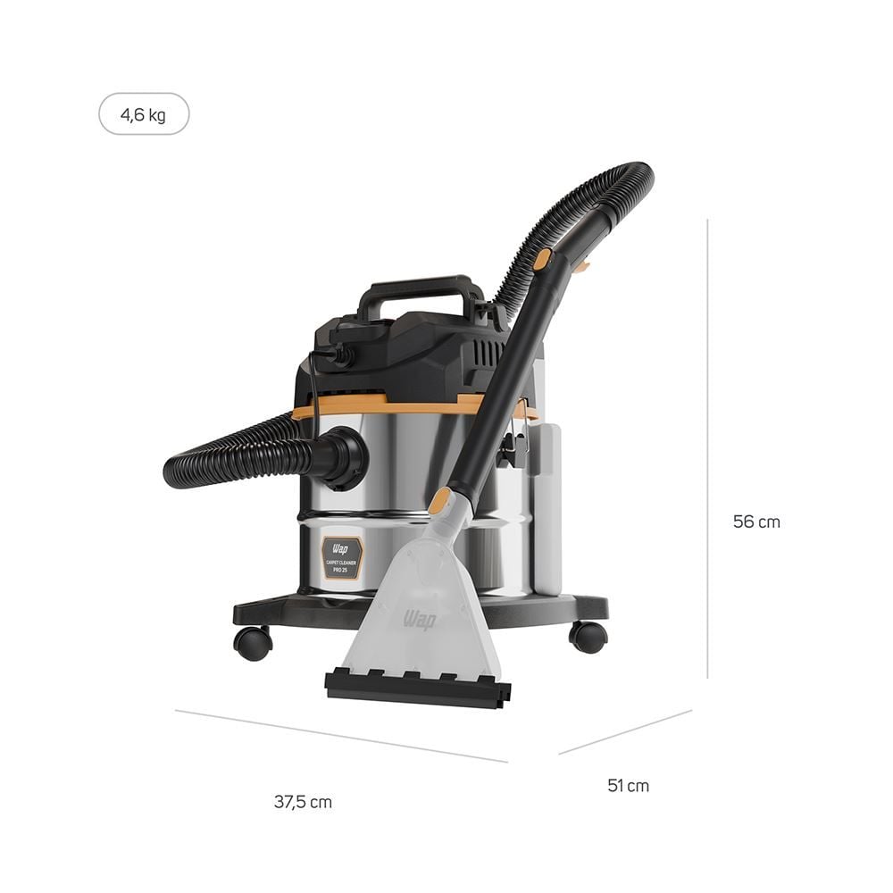 Extratora e Aspirador Barril Wap Carpet Cleaner Pro 25