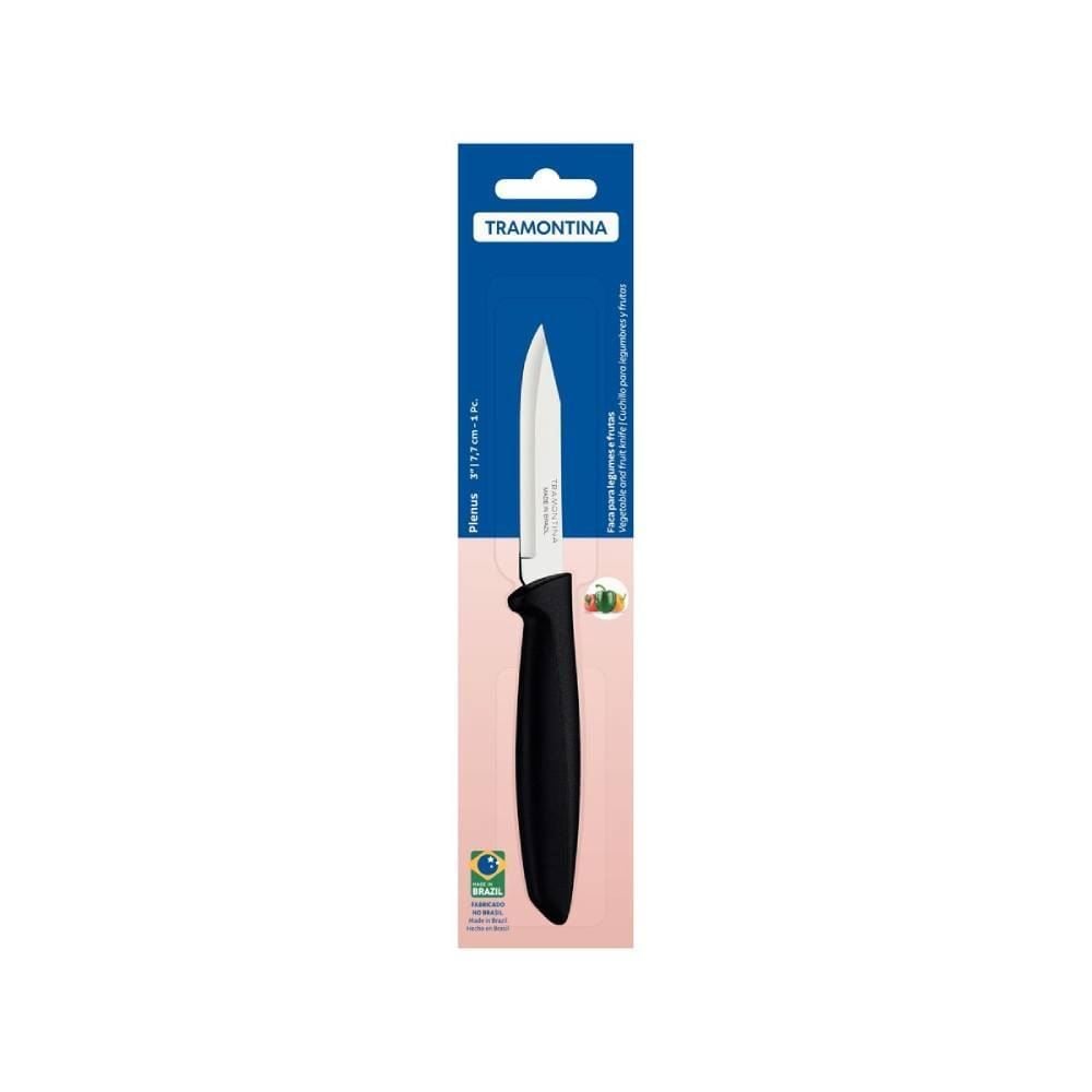 Faca para Legumes Inox Plenus Tramontina - Preto