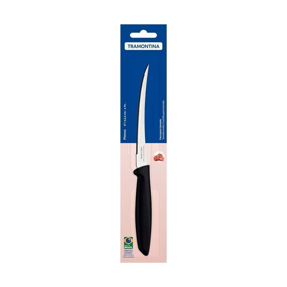 Faca para Tomate Inox Plenus Tramontina - Preto