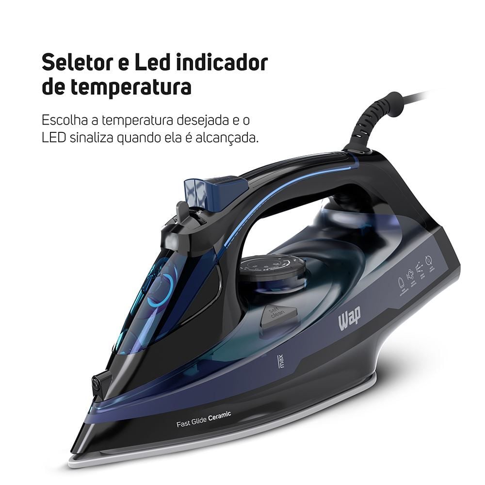 Ferro à Vapor WAP Fast Pass Aquecimento em 15s
