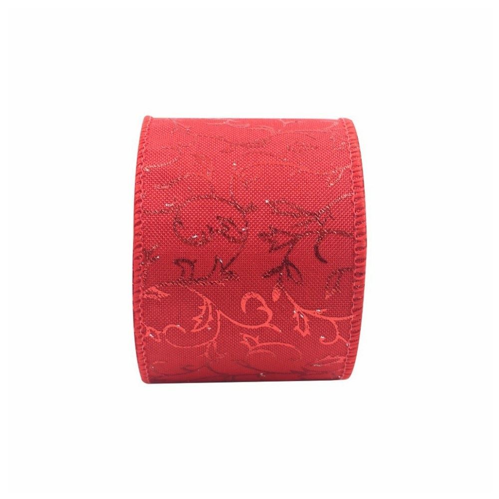 Fita Natalina 5M X 6,3Cm Havan Casa - Vermelha