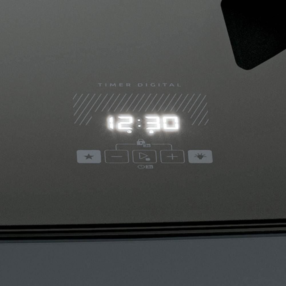 Fogão De Piso 4 Bocas Titanium Supreme Timer Glass Dako - Bivolt