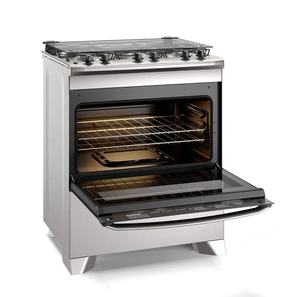 Fogão de Piso 5 Bocas Electrolux Cinza Efficient Fe5ig