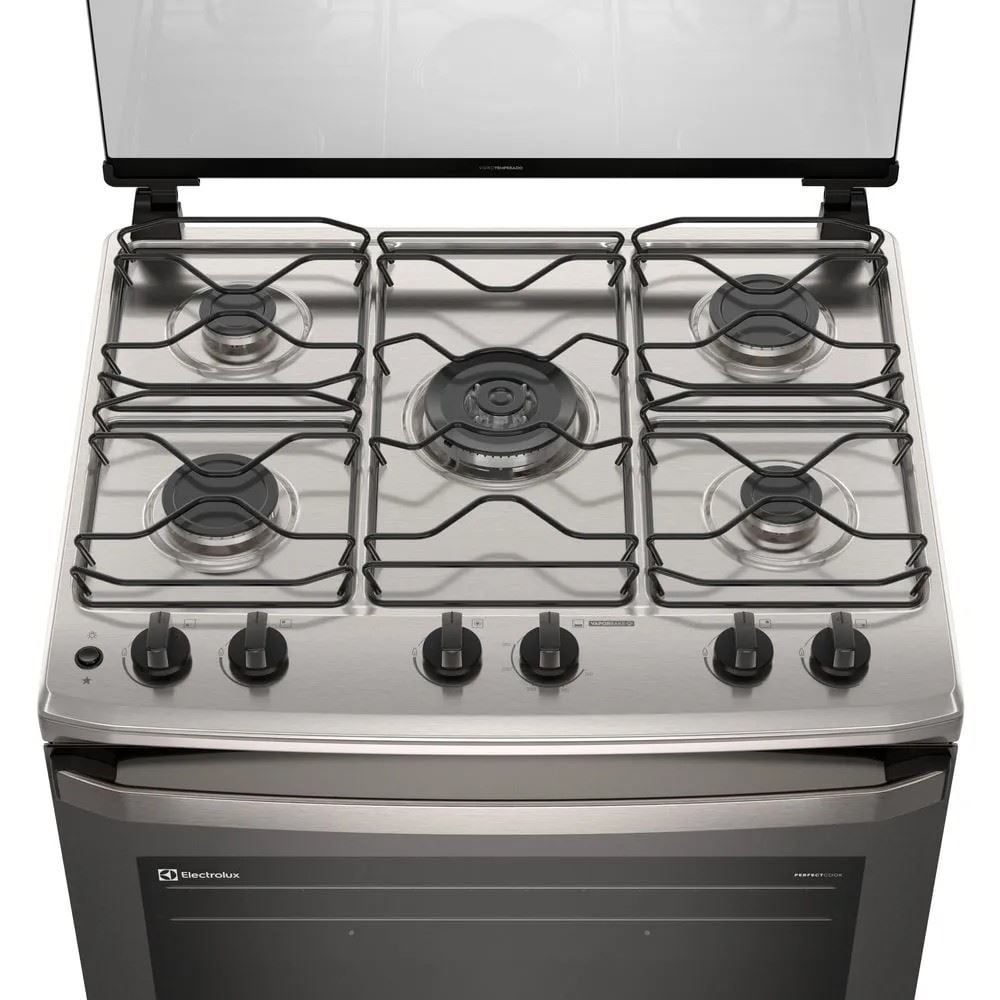 Fogão de Piso 5 Bocas Electrolux Cinza Efficient Fe5ig