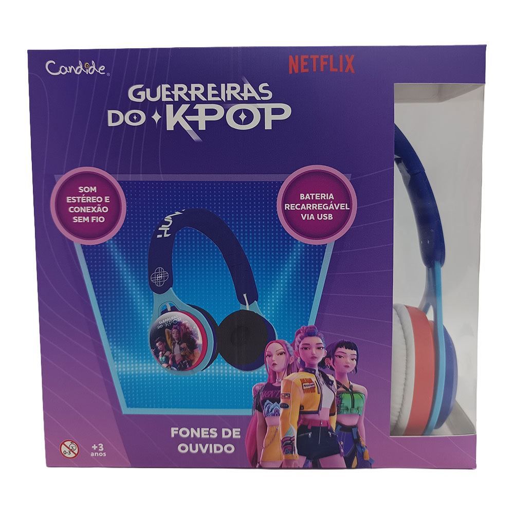 Fone de Ouvido com Bluetooth Guerreiras do K-Pop Candide