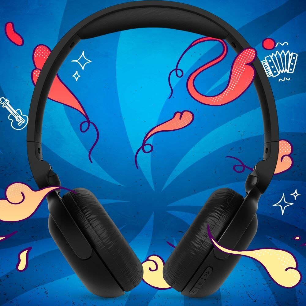 Fone de Ouvido Philips Headphone Bluetooth Tah2209bk - Preto