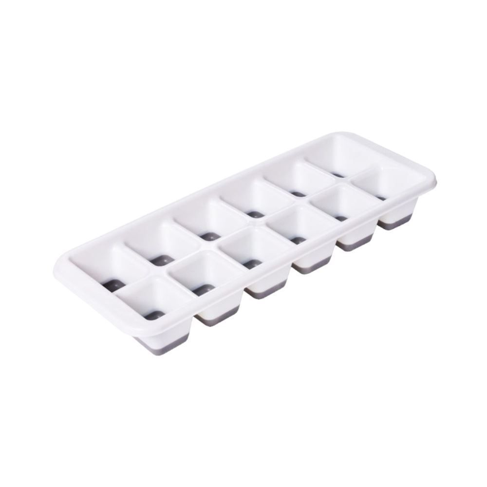 Forma De Gelo Com Silicone Plasútil - Branco e Cinza