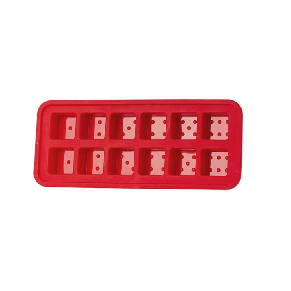 Forma de Silicone para Gelo Basic Havan Casa - Vermelho