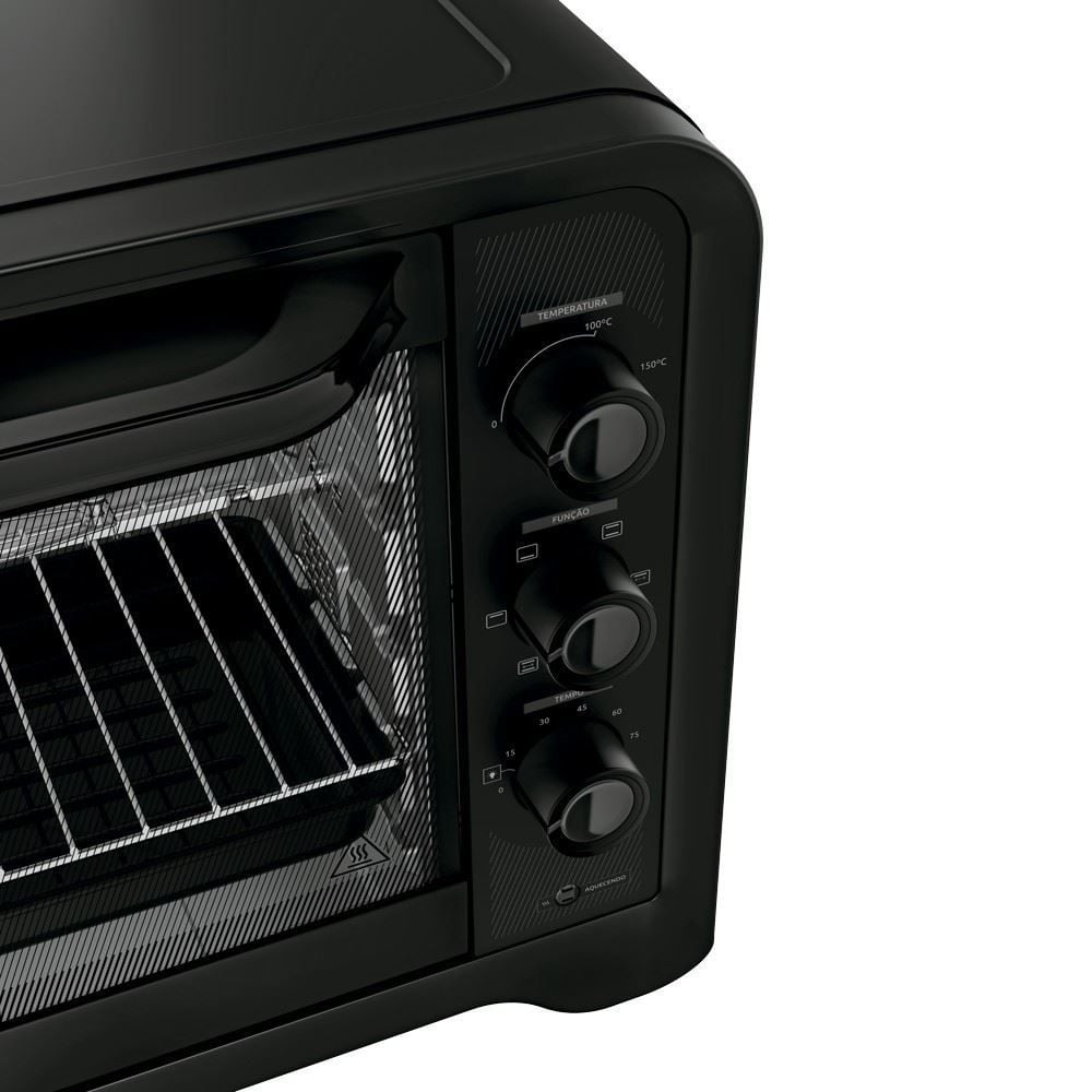 Forno Elétrico de Bancada Pratiko 70 Litros Com Espeto