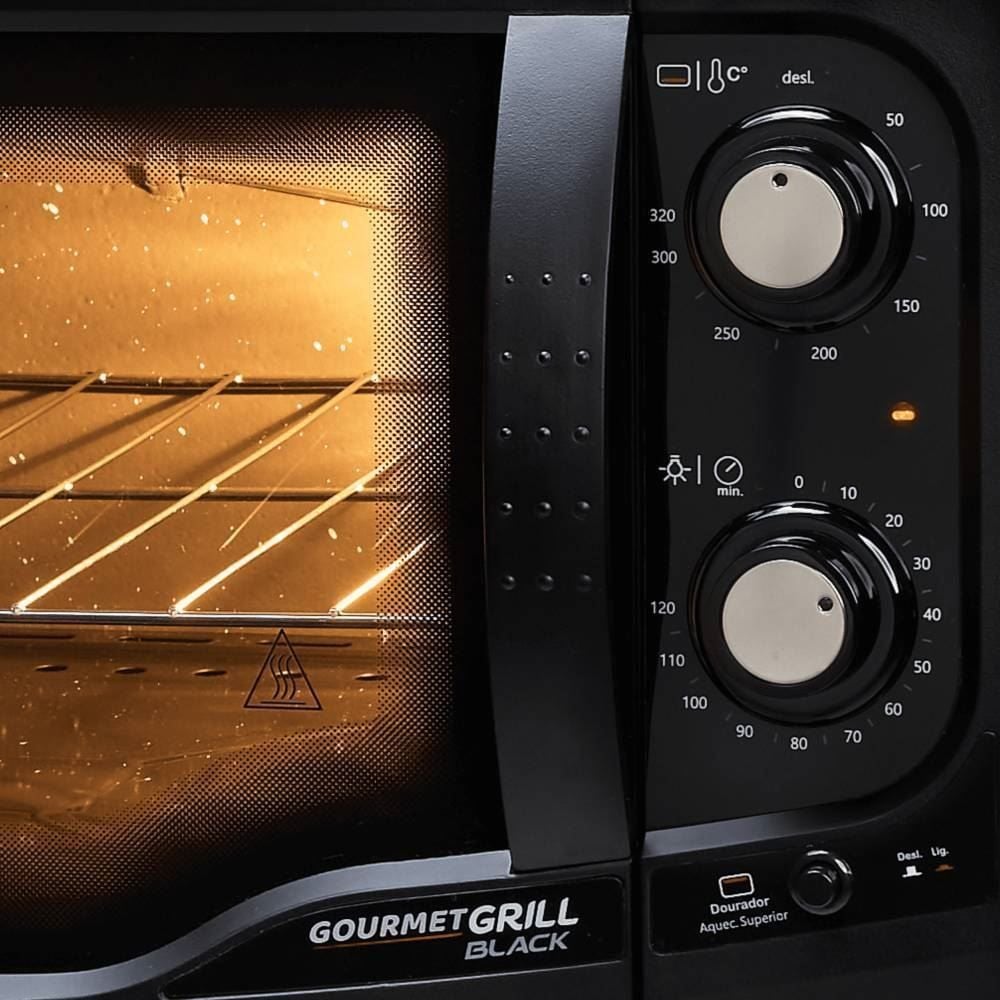Forno Elétrico Fischer Gourmet 44 Litros Black
