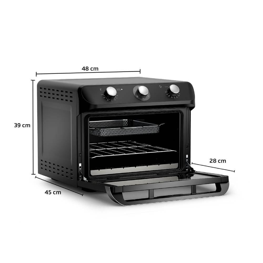 Forno Elétrico Fritadeira Fryer Mueller 35 Litros Preto MFB35G