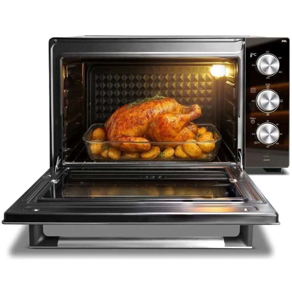 Forno Elétrico Philco 50 Litros Full Glass 4 Resistências PFE50PE