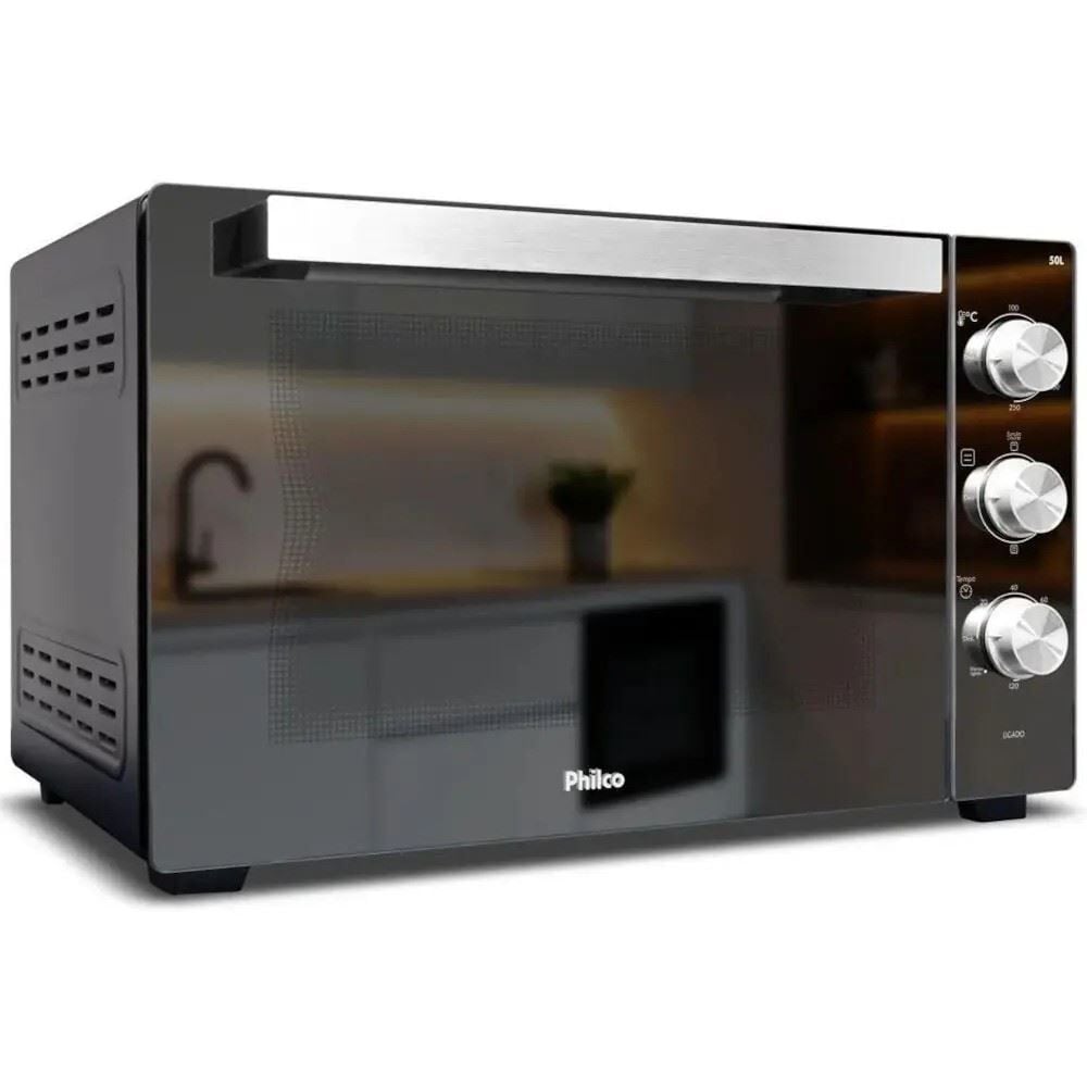 Forno Elétrico Philco 50 Litros Full Glass 4 Resistências PFE50PE