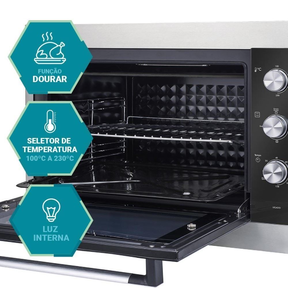 Forno Elétrico Philco de Embutir 47 Litros PFE47E