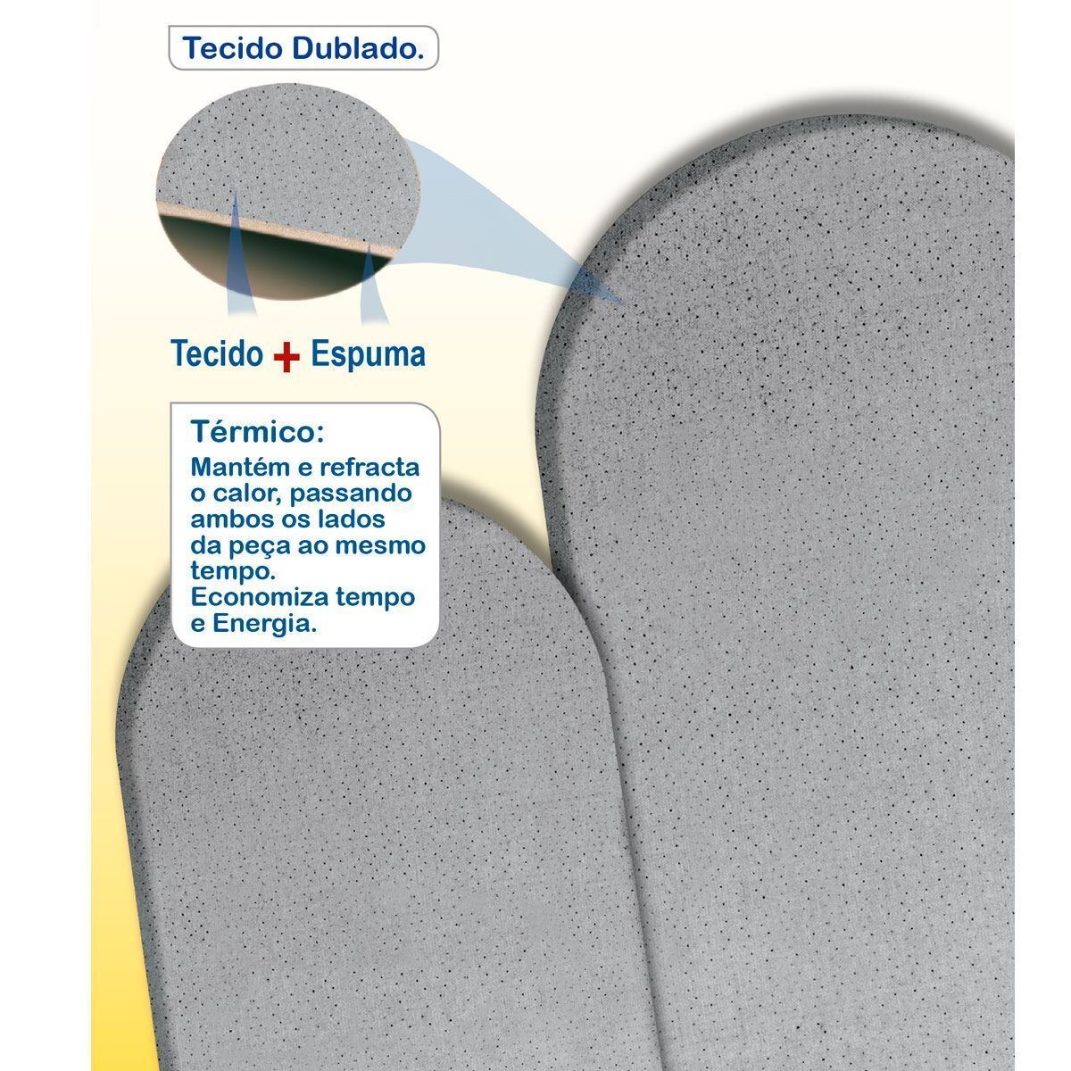 Forro para Tábua de Passar 1,20X43cm Utimil - Mescla