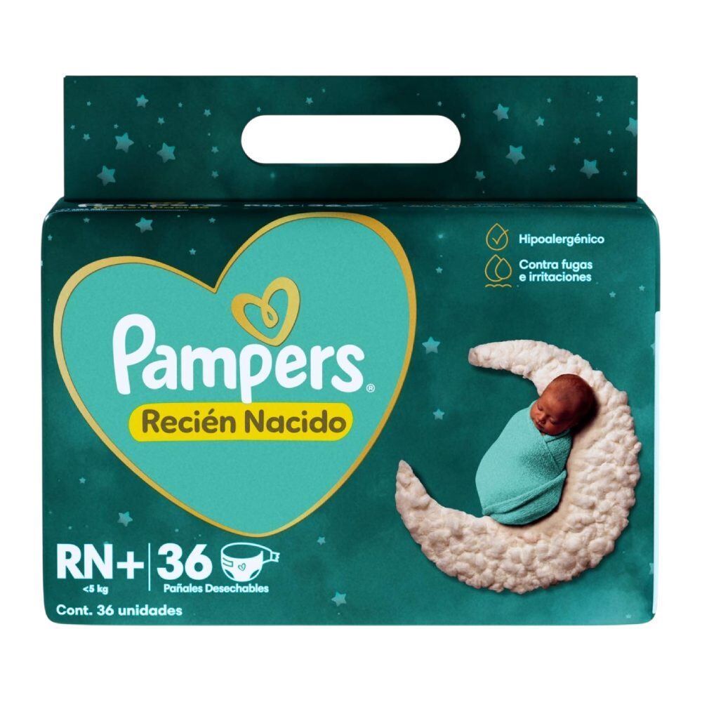 Fralda Descartável Pampers Proteção Insuperável Tamanho Rn - 36 unidades