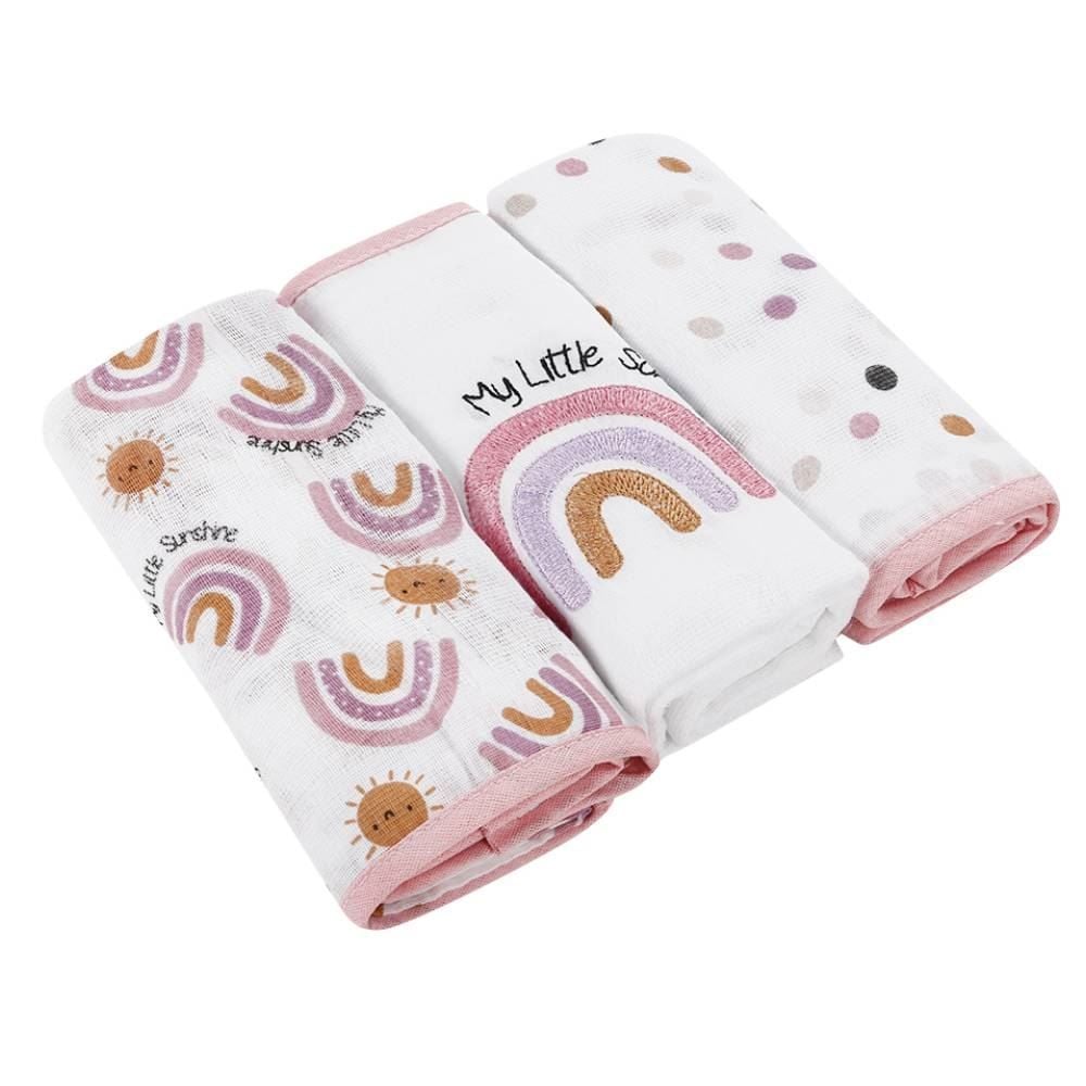 Fralda Estampada Com 3 Peças Havan Baby - Arco-Íris