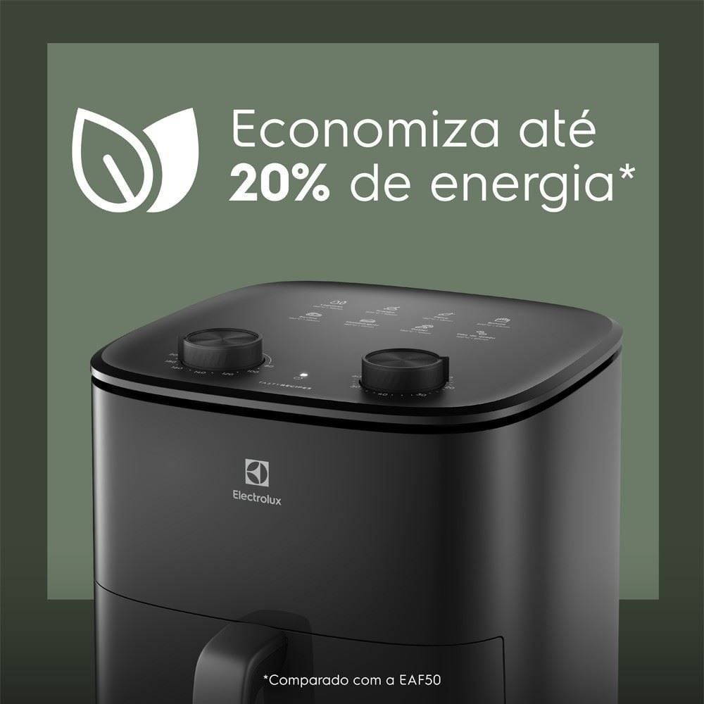 Fritadeira Air Fryer Electrolux por Rita Lobo 7 Litros Efficient 1700W EAF70