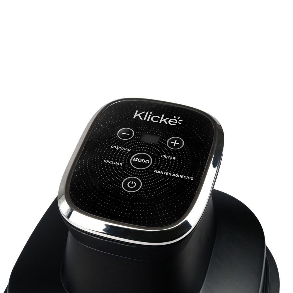 Fritadeira Air Fryer Klicke Cesto de Vidro 4 Litros