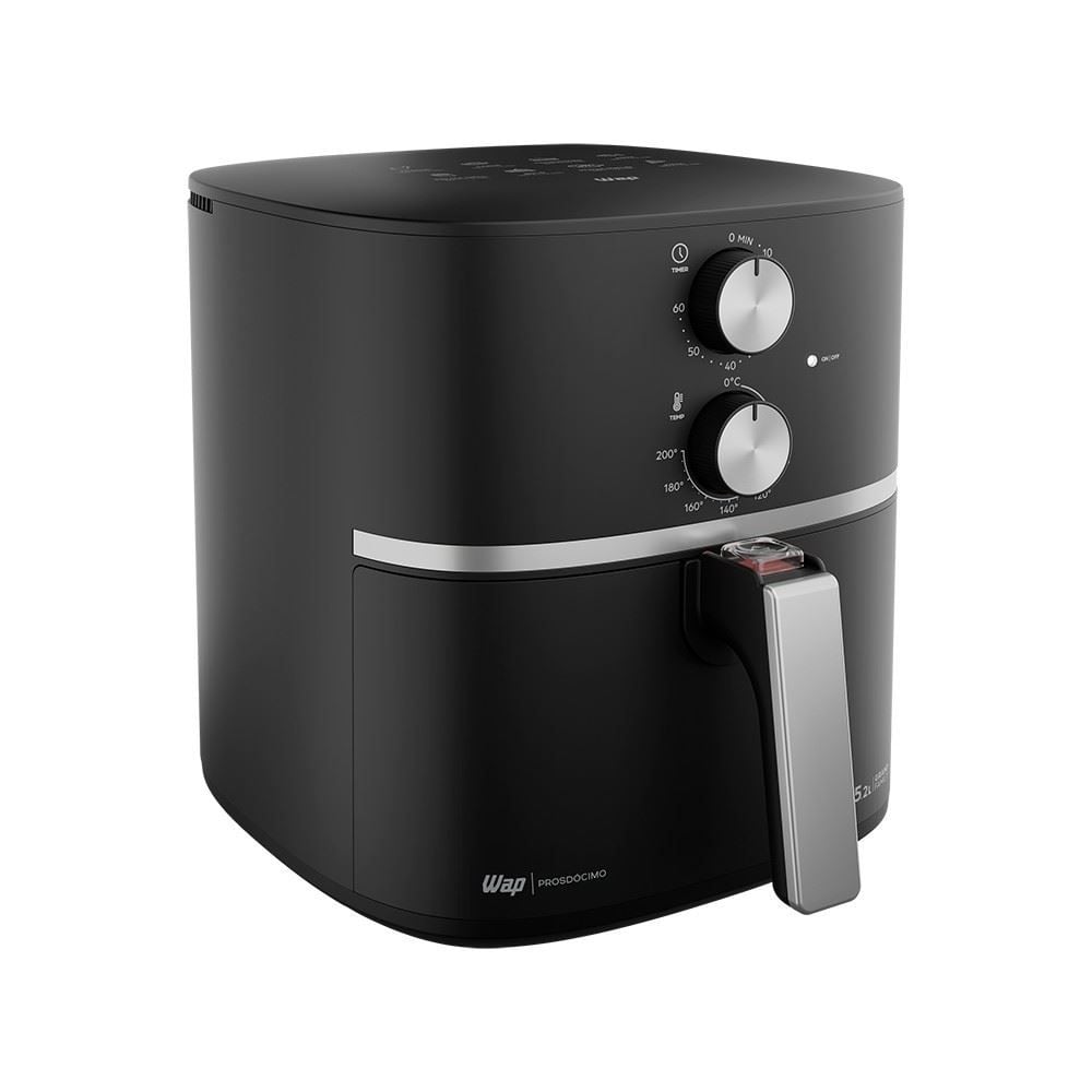 Fritadeira Air Fryer Wap 5,2 Litros Cesto Quadrado e Amplo 1500W WAFG2S