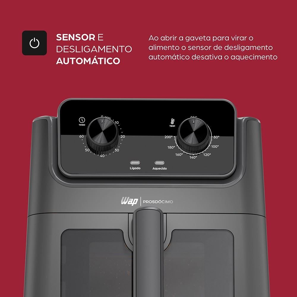 Fritadeira Air Fryer Wap AF02 6 Litros Com Desligamento Automático