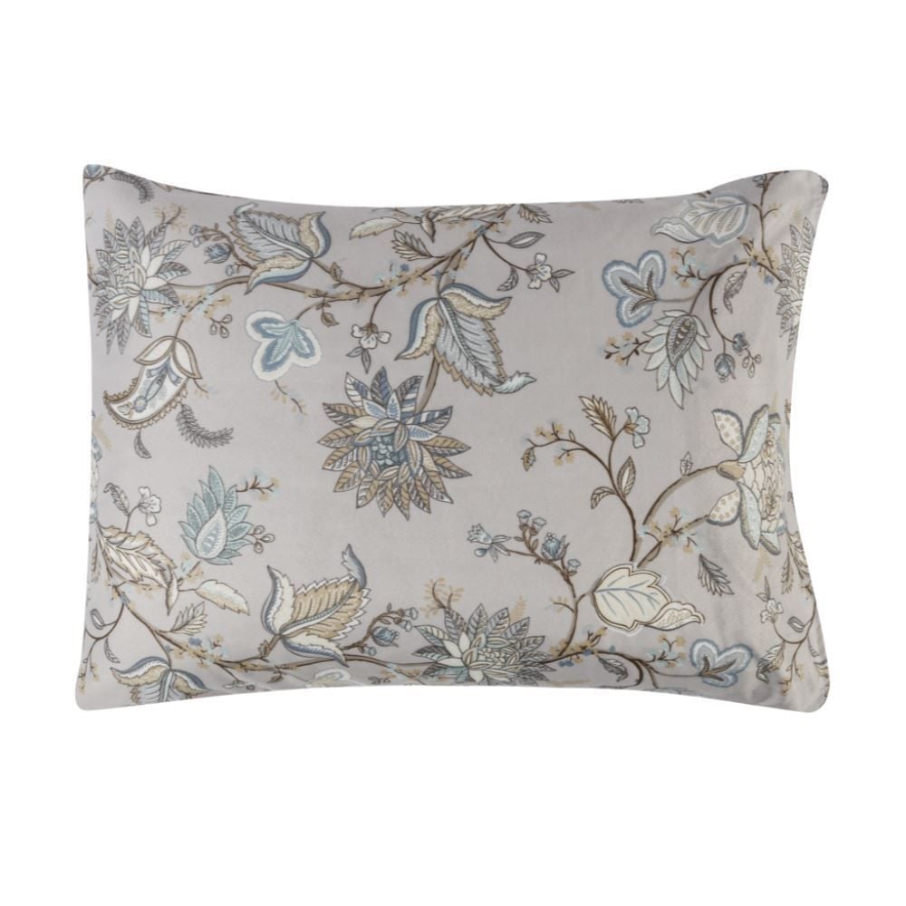 Fronha Avulsa Microfibra Estampada 100% Poliéster Havan Casa - Festival Flowers Azul