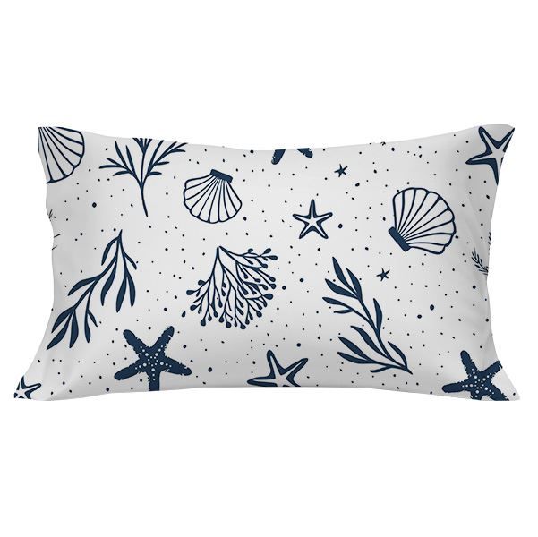 Fronha Avulsa Malha Estampada Havan Casa - PACIFICO/AZUL MARINHO