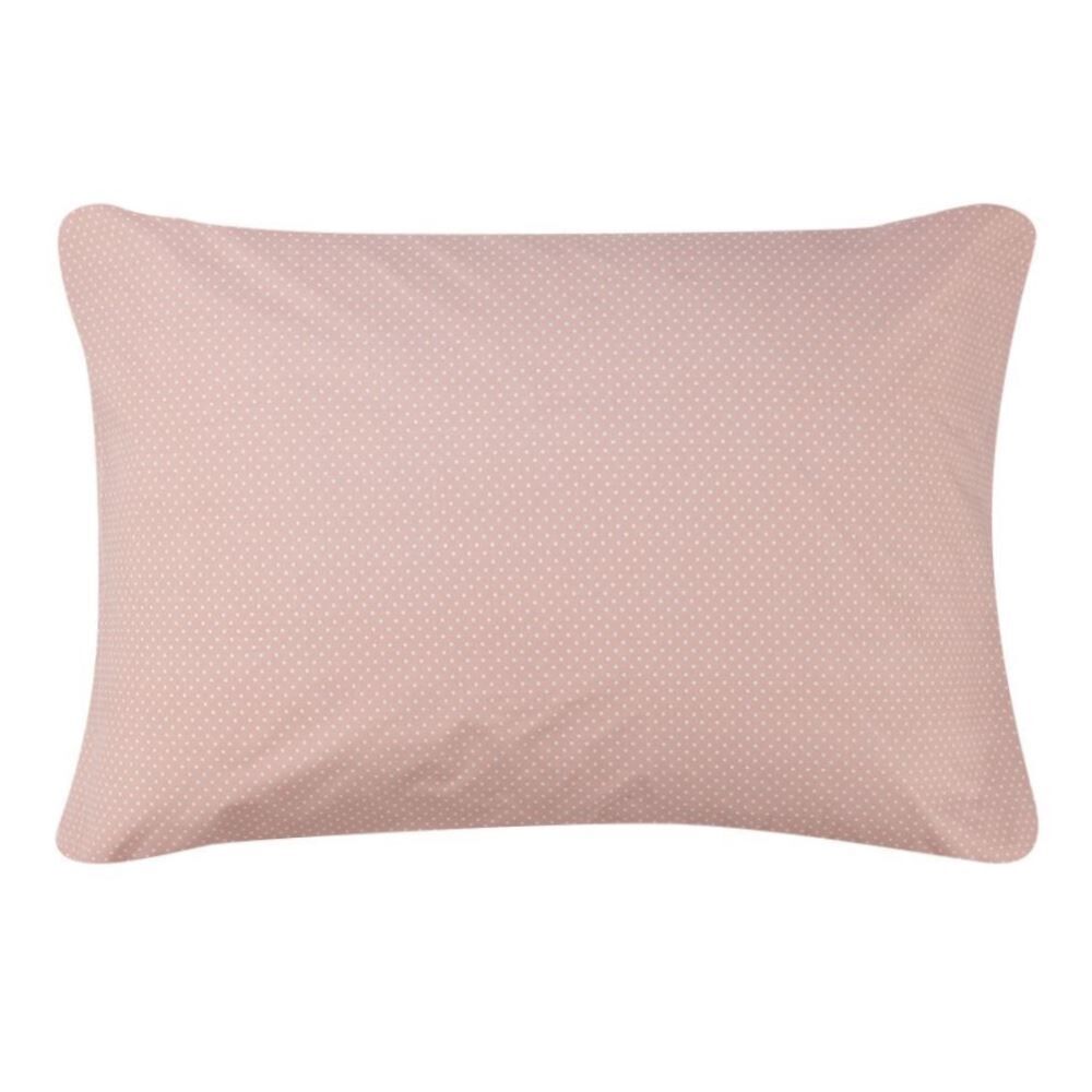 Fronha Avulsa Percal 100% Algodão Buona Fortuna - Poa Rosa