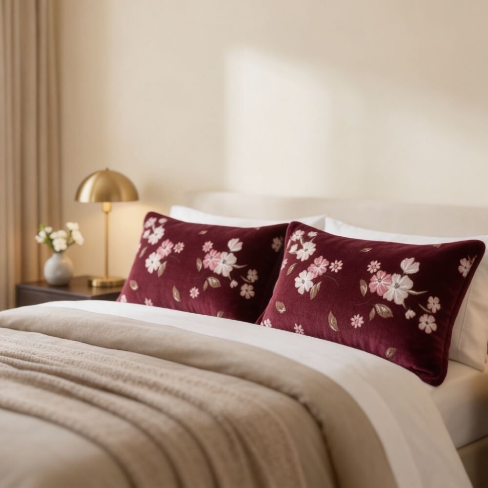Fronha Avulsa Plush Estampada Havan Casa - Nina Floral Rosa
