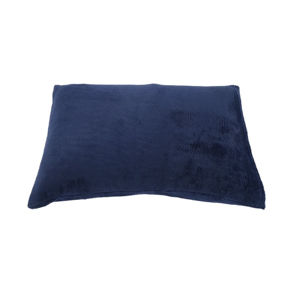 Fronha Avulsa Plush 100% Poliéster Lisa Havan Casa - Azul Mariner