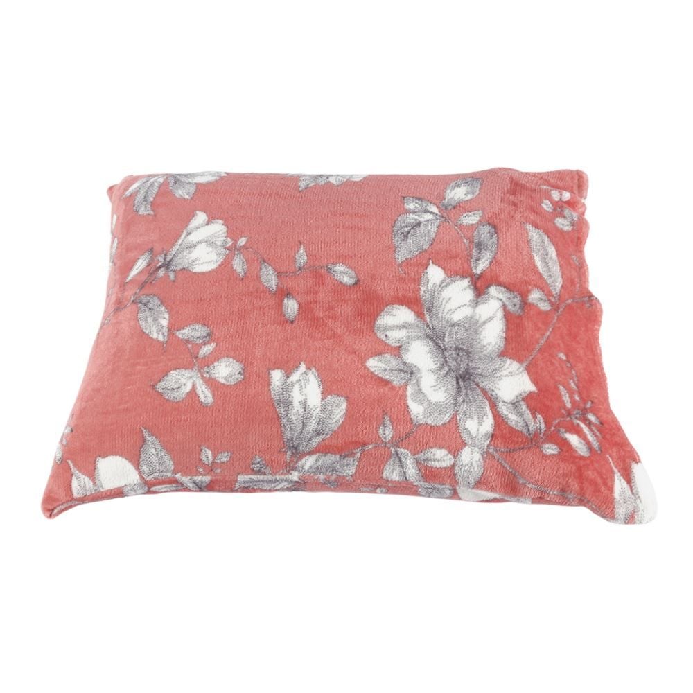 Fronha Avulsa Plush Estampada 50Cmx70cm Havan Casa - Livia Floral Rosa