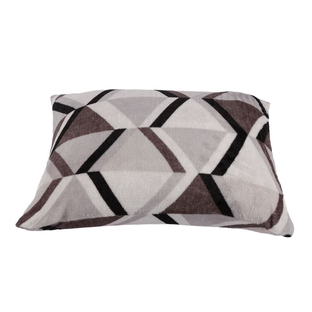 Fronha Avulsa Plush Estampada 50Cmx70cm Havan Casa - Ravi Cinza