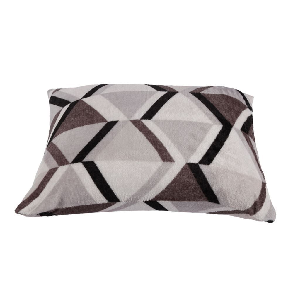 Fronha Avulsa Plush Estampada 50Cmx70cm Havan Casa - Ravi Cinza