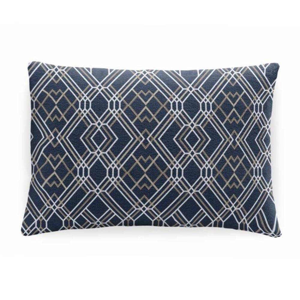 Fronha Avulsa Plush Estampada 50Cmx70cm Havan Casa - Taylor Azul