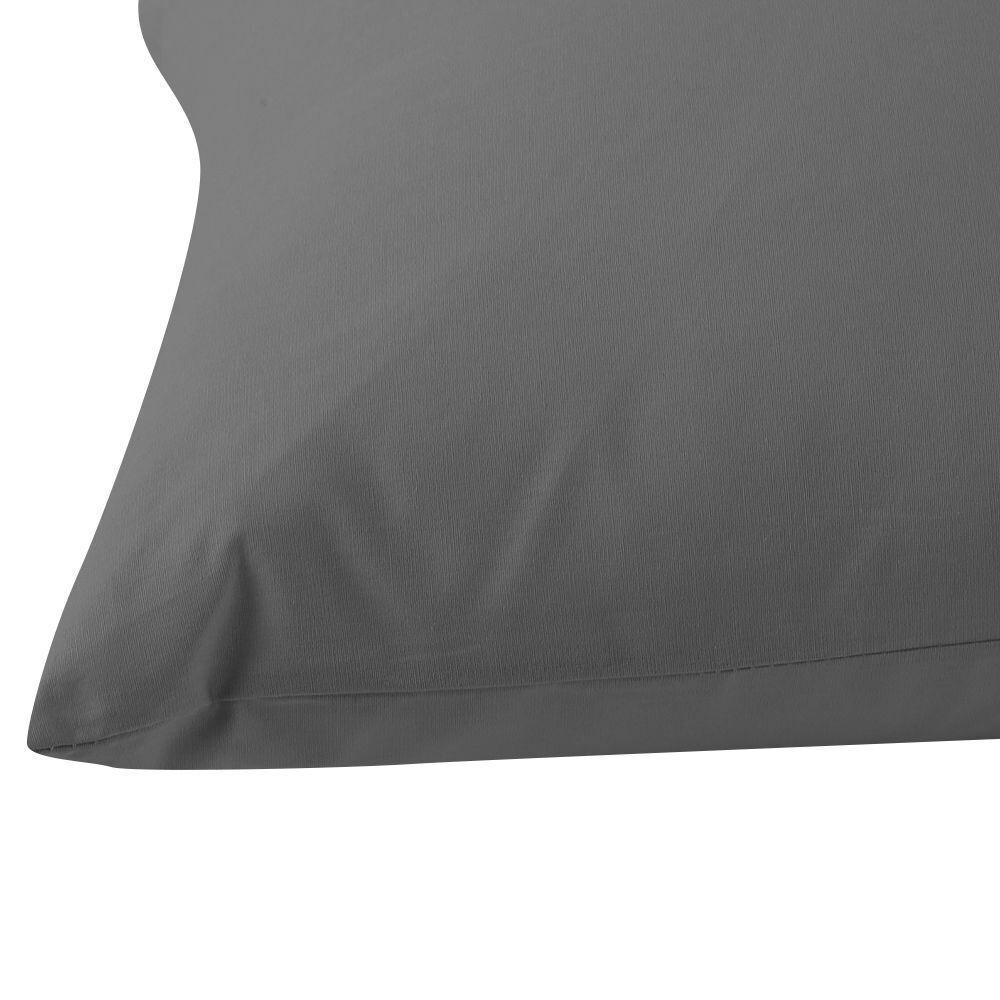 Fronha de Travesseiro Corporal 40Cm X 1,30M Buona Fortuna - Cinza Chumbo Liso