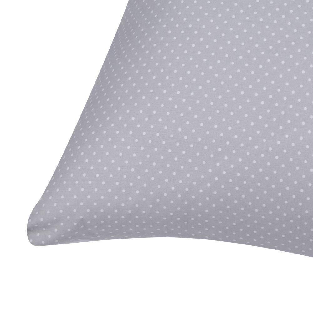 Fronha de Travesseiro Corporal 40Cm X 1,30M Buona Fortuna - Poa Prata