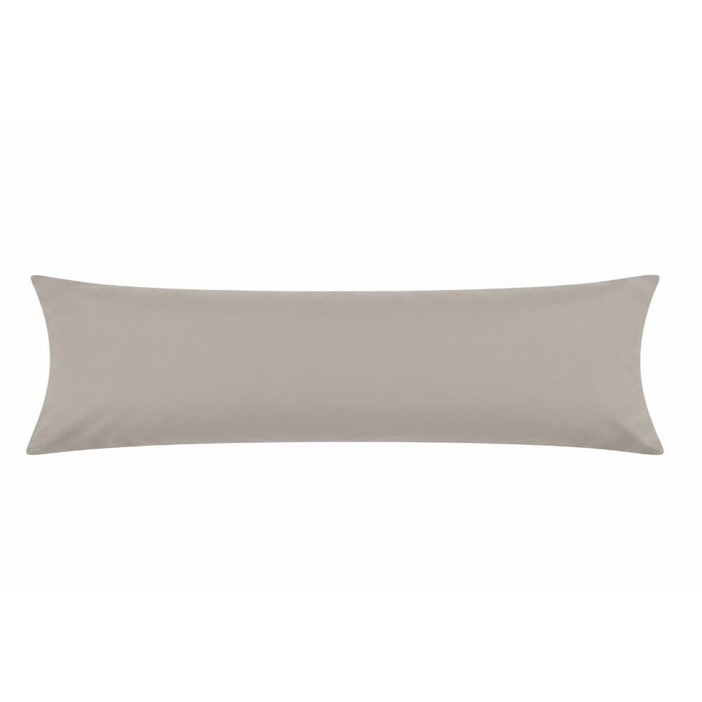 Fronha de Travesseiro Corporal 40Cm X 1,30M Buona Fortuna - Cinza Prata Liso Novo